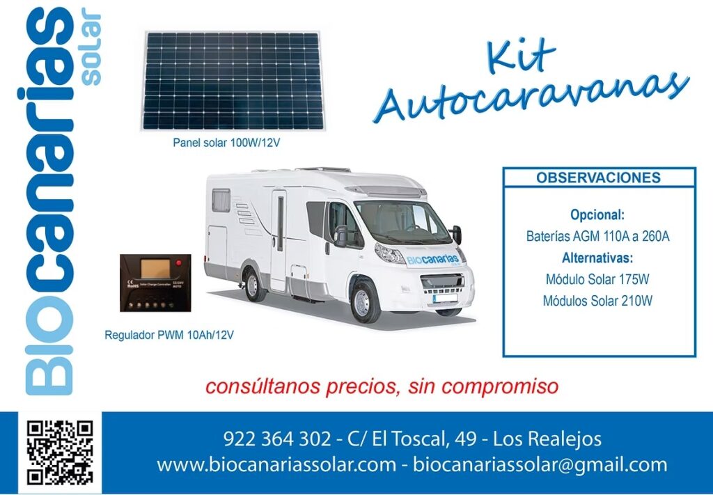 Kit fotovoltaico aislado con baterías AGM (6)